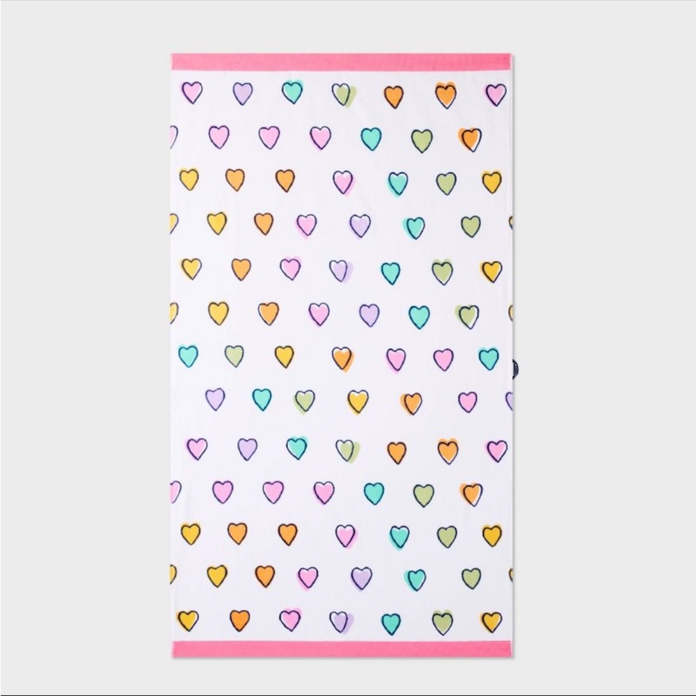 NWT Roller Rabbit x Target - Disco Hearts Wave Beach Towel